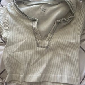 white go for gold urban outfitters top